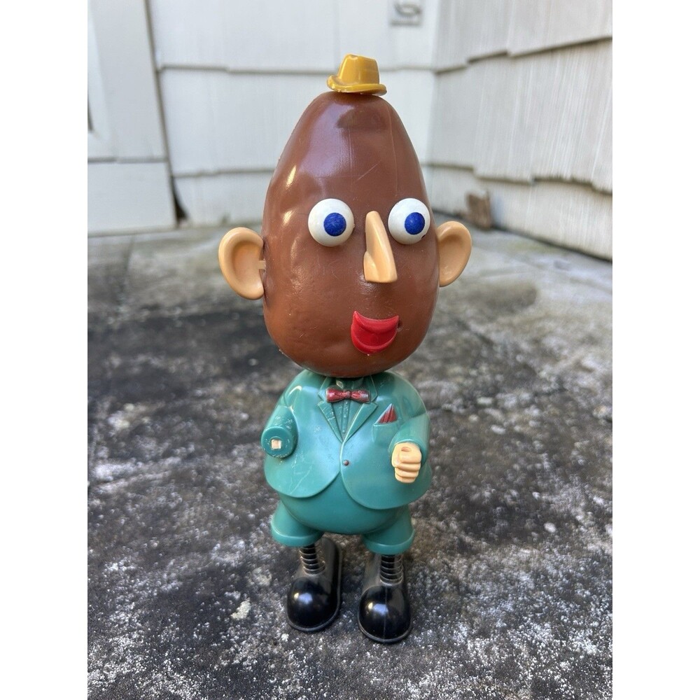 Vintage 1966 Hasbro Jumpin' Mr. Potato Head Wind Up Toy - Jumps / Parts Lot